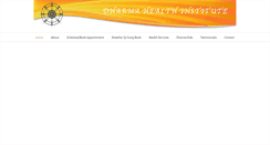 Desktop Screenshot of dharmahealthinstitute.com