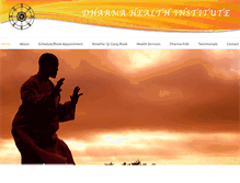 Tablet Screenshot of dharmahealthinstitute.com